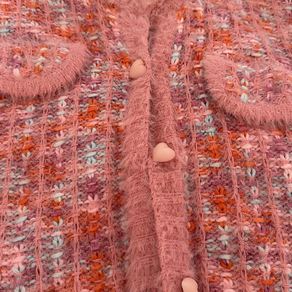 Multicolor Heart Cardigan - Picture 2 of 3